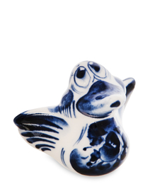 ГЛ-792 Фигурка "Утенок" (Гжельский фарфор)