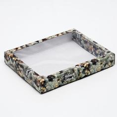 Коробка сборная крышка-дно с окном, Сказочный миг, 26 х 21 х 4 см, 1 шт. Upak Land