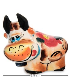 ГЛ- 04 Фигурка "Бычок Прохор" цв. (Гжельский фарфор)