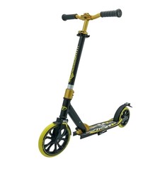 Самокат TT городской JOGGER 210 (Колеса 210/180 мм рама ALU) СКЛАДНОЙ BLACK/YELLOW Tech Team