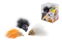 Игрушка для кошек Дарэлл Меховой дикобразик, в ассортименте, 9 см, 15 упаковок по 100г