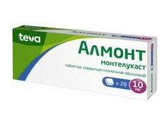 Алмонт таблетки покрытые пленочной оболочкой 10 мг 28 шт. Teva