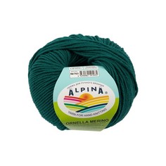 Вязание Пряжа ALPINA ORNELLA MERINO 10 шт. х 50 г шт. в упак. цвет №763 сине-зеленый ORNE