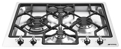 Встраиваемая варочная панель газовая Smeg PGF64F-4 Silver