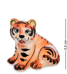 ГЛ- 30 Фигурка "Тигренок" цв. (Гжельский фарфор)