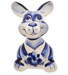 Фигурка "Кролик" бол. (Гжельский фарфор) ГЛ-818 113-7010943 Народные промыслы