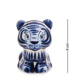 ГЛ-686 Фигурка "Тигр" (Гжельский фарфор)