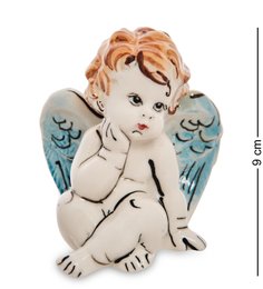ГЛ- 22 Фигурка "Ангелочек" цв. (Гжельский фарфор)