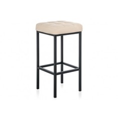 Барный стул Лофт кожзам d1 / черный матовый Woodville