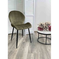 Стул FLOWER BLUVEL-77 ASH GREEN, велюр М Сити