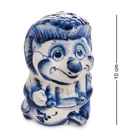 ГЛ- 17 Фигурка "Ежик" (Гжельский фарфор)