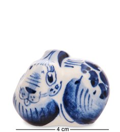 ГЛ-725 Фигурка "Кролик" (Гжельский фарфор)