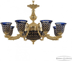 Подвесная люстра Florence 71212P/8/210 G P2 U Amber-Blue/H-1J Bohemia