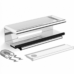 Полка Black&White Swan SN-2351 со скребком Хром