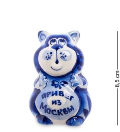 ГЛ-369 Фигурка "Кот-Мойша" (Гжельский фарфор)