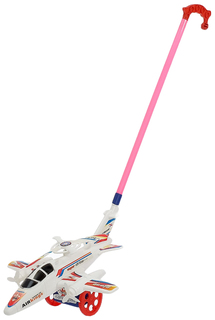 Каталка на палке "Самолёт" цв Sima-Land