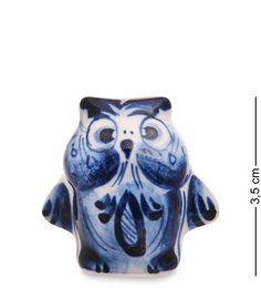 ГЛ-730 Фигурка "Филин" (Гжельский фарфор)