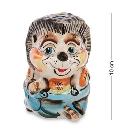 ГЛ- 18 Фигурка "Ежик" цв. (Гжельский фарфор)