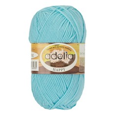 Вязание Пряжа ADELIA HAPPY 10 шт. в упак. цвет голубой HAPPY-10 128 м от