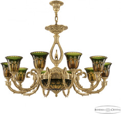 Подвесная люстра Florence 71409P/8/250 FP P2 U Amber-Green/H-1I FH3M Bohemia