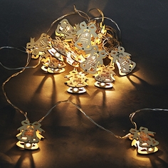 A-408 гирлянда светодиодная 5м, прозрачный провод, 20 LED с насадками Sneha 1413838