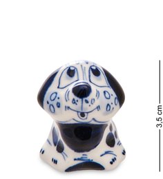 ГЛ-754 Фигурка "Далматин" (Гжельский фарфор)
