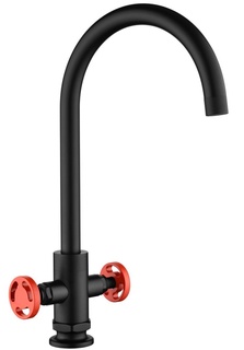 Смеситель для кухни Kaiser Topaz 17333-2 черный матовый