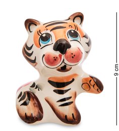 ГЛ-681 Фигурка "Тигр" цв. (Гжельский фарфор)