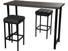 Древпром Обеденная группа (Консоль барная и 2 стула Камелот), кожзам D6