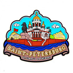 Nobrand магнит исаакиевский собор из резины