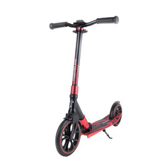 Самокат TT городской COMFORT 230R (Колеса 230/200 мм рама ALU) СКЛАДНОЙ BLACK/RED Tech Team