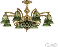 Подвесная люстра Florence 71212P/8/210 G P2 D Clear-Green/H-1I Bohemia