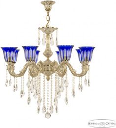 Подвесная люстра Florence 71101/8/250 B GW P2 U Clear-Blue/H-1H Bohemia