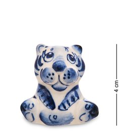 ГЛ-684 Фигурка "Тигренок Ваня" (Гжельский фарфор)