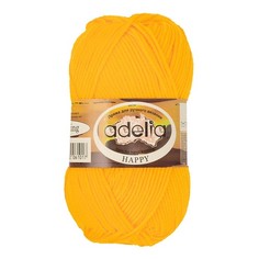 Вязание Пряжа ADELIA HAPPY 10 шт. в упак. цвет яр. желтый HAPPY-06 128 м от