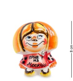 ГЛ-378 Фигурка "Кузя" цв. (Гжельский фарфор)