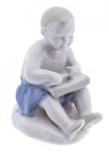 Статуэтка "Мальчик с молоточком", фарфор, Артель "Керамик" СССР, 1950-1956 Однажды
