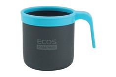 Кружка походная Ecos TW-401D 400мл из анодированного алюминия с пластиковой ручкой 993101 89