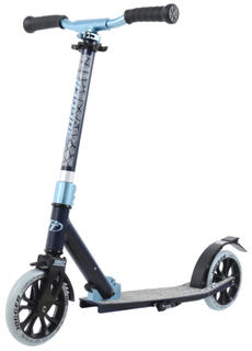 Самокат подростковый TT JOGGER 180 1/4 (Колеса 180 мм рама ALU) BLACK/BLUE Tech Team