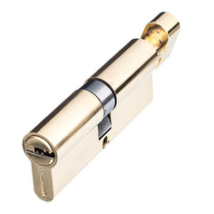 Цилиндр Palladium C BK PB 80 (40х40) мм ключ/вертушка латунь