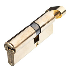 Цилиндр Palladium C BK PB 80 (35х45) мм ключ/вертушка латунь