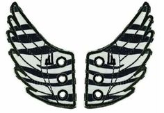 Аксессуары для кед крылья Converse Safari Zebra Lace 10319 белый Shwings