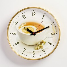 Часы настенные, : Кухня, Чай с лимоном, 30 х 30 см Troika