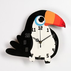 Часы настенные, : Детские Птица 24 х 24 см No Brand