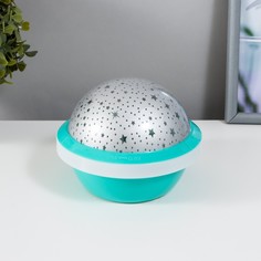 Ночник-проектор Космос LED от батареек 3хААА 13,5х13,5х11 см Risalux