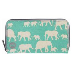 Кошелек Mi-Pac Zip Purse Elephants Mint зеленый
