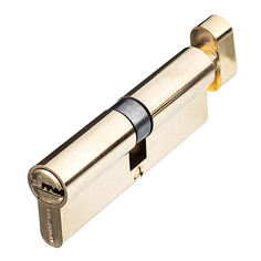 Цилиндр Palladium C BK PB 90 (45х45) мм ключ/вертушка латунь