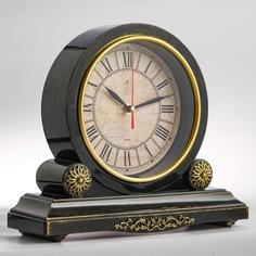 Часы настольные Классика, плавный ход, 30 х 26 см Рубин