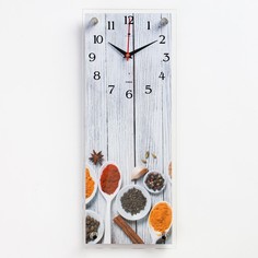 Часы настенные, : Кухня, Специи, плавный ход, 49.5 х 19.5 см Рубин