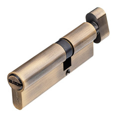 Цилиндр Palladium C BK AB 90 (35х55) мм ключ/вертушка античная бронза